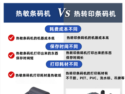 熱敏條碼機與熱轉印條碼機的區別是什麽?